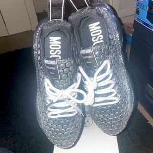 Brand new designer sneakers moschino bubble motif sneakers